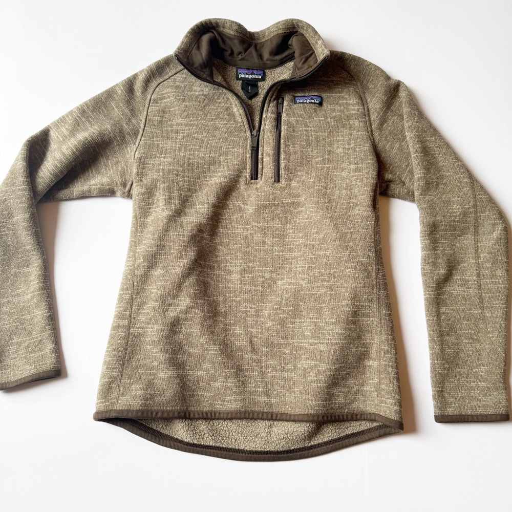 Patagonia Women's Better Sweater® 1/4-Zip Fleece brown small